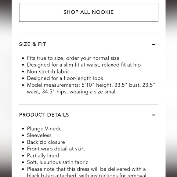 Nookie Satin Plunge Gown - Picture 2 of 11